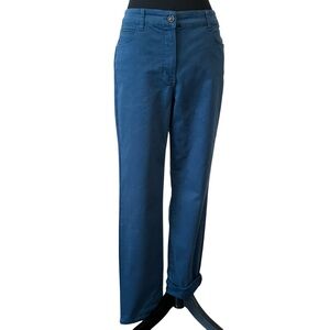 Olsen Europe Skinny Teal Cotton Jeans size 8
